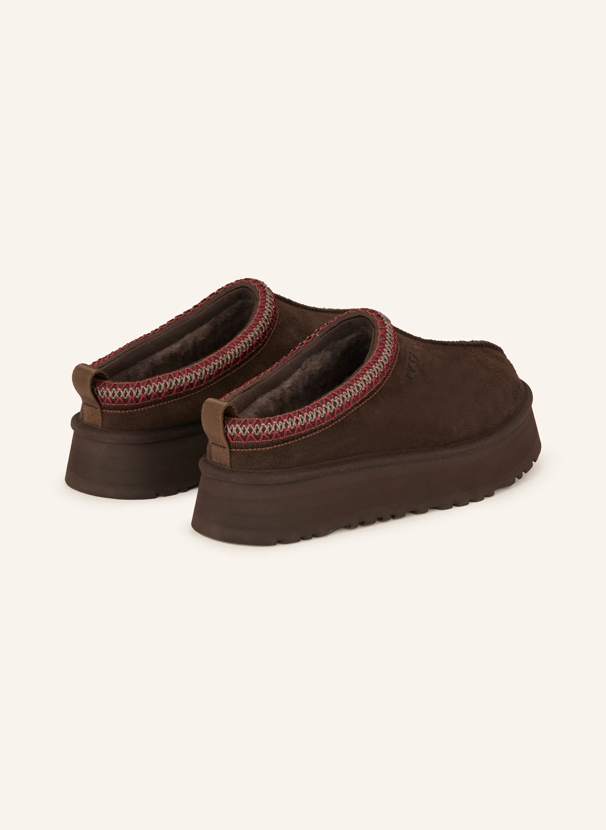 UGG Plateau-Pantoletten TAZZ – DUNKELBRAUN