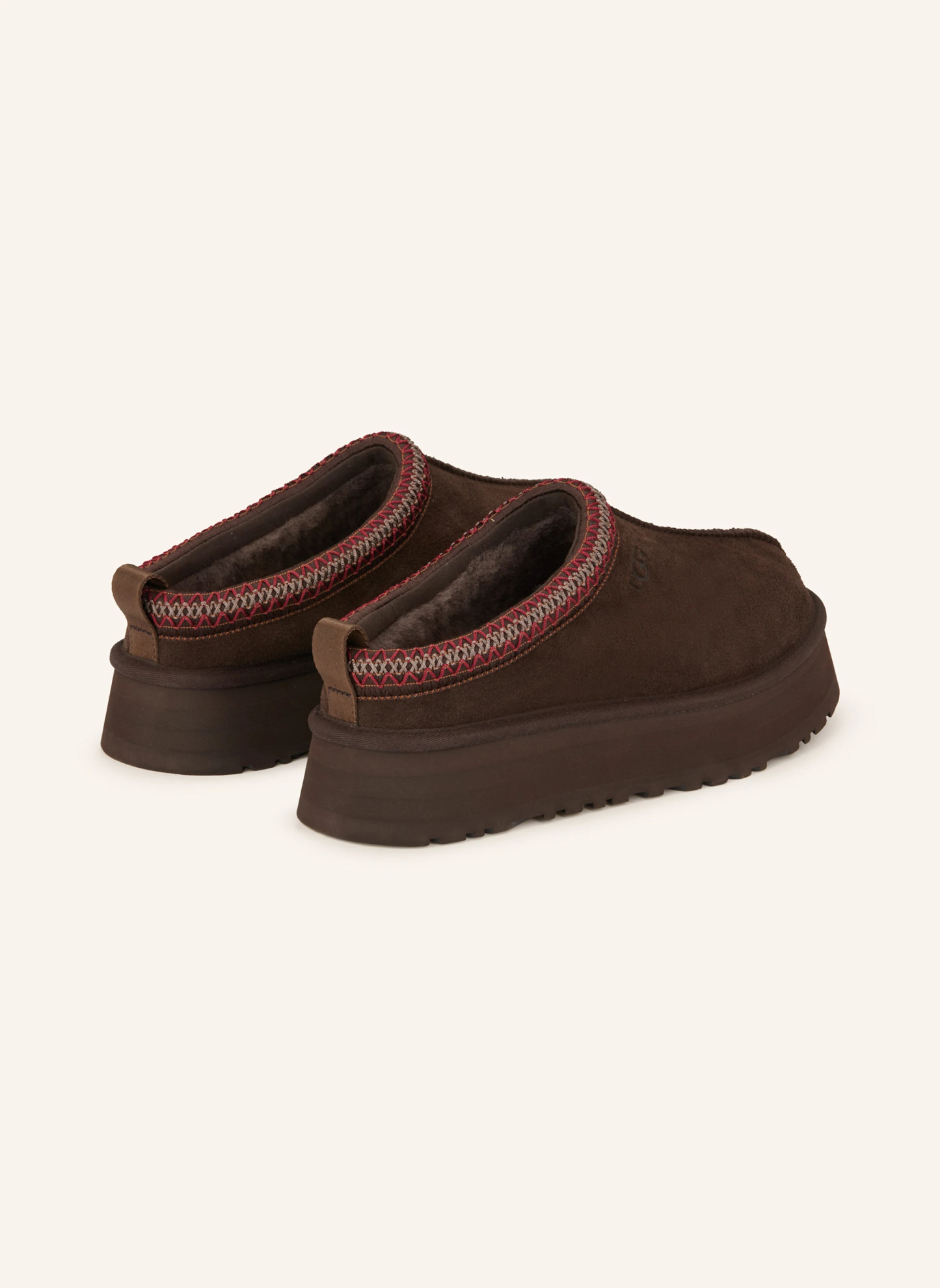 UGG Plateau-Pantoletten TAZZ – DUNKELBRAUN