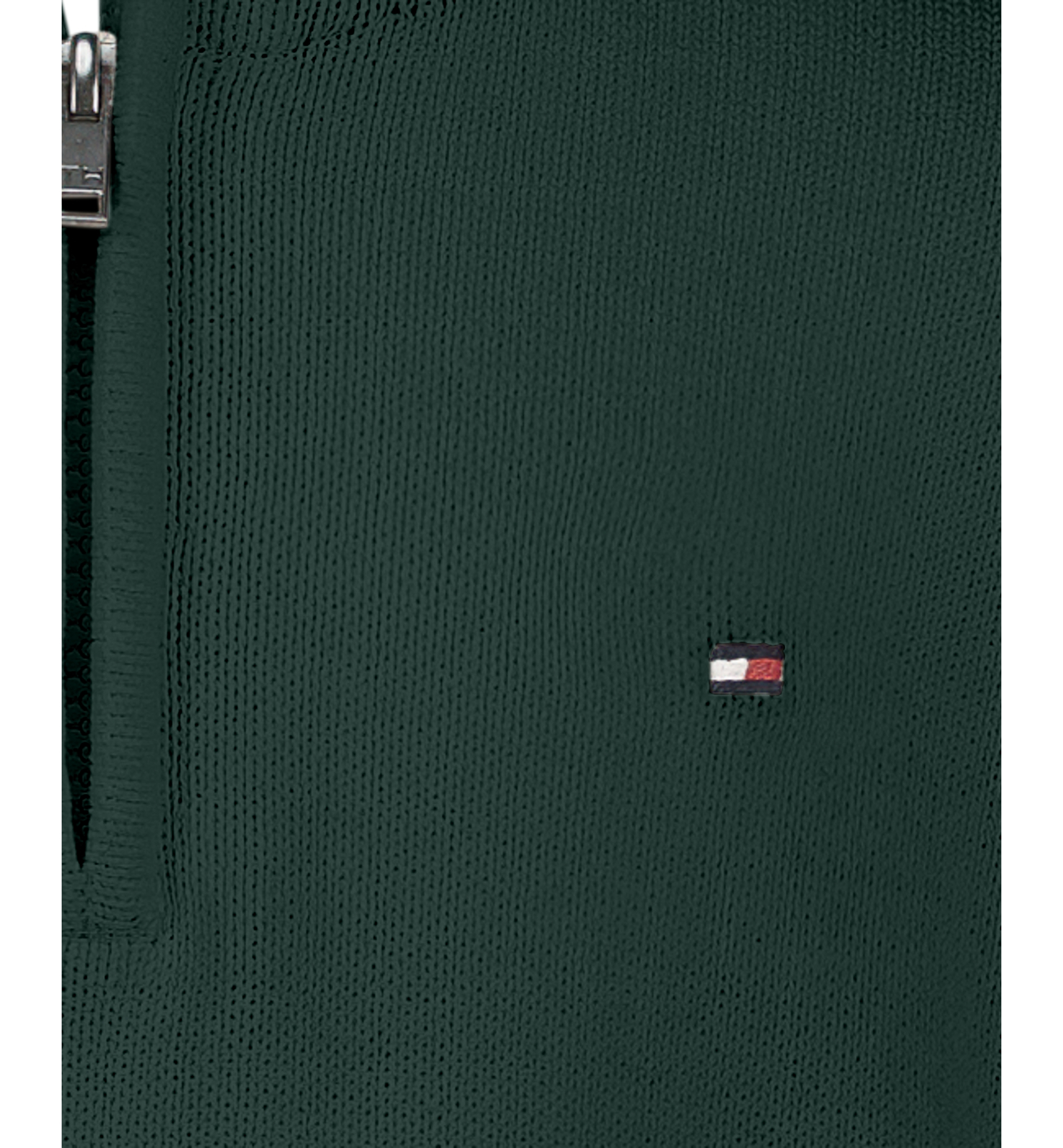 Tommy Hilfiger Boys' 8-20 Zipneck Cotton Quarter-Zip Sweater - June Bug