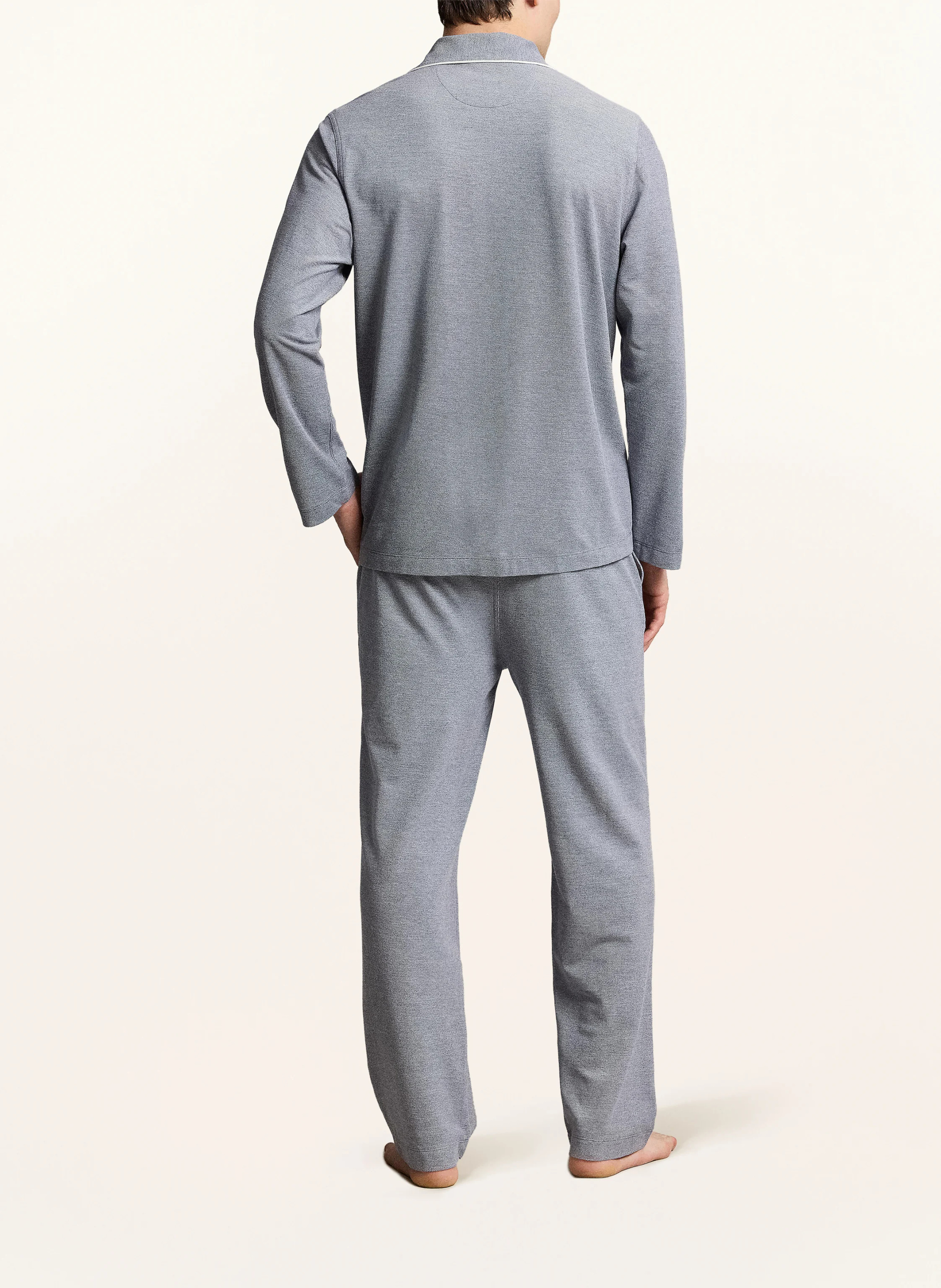 POLO RALPH LAUREN Schlafanzug – DUNKELBLAU / WEISS