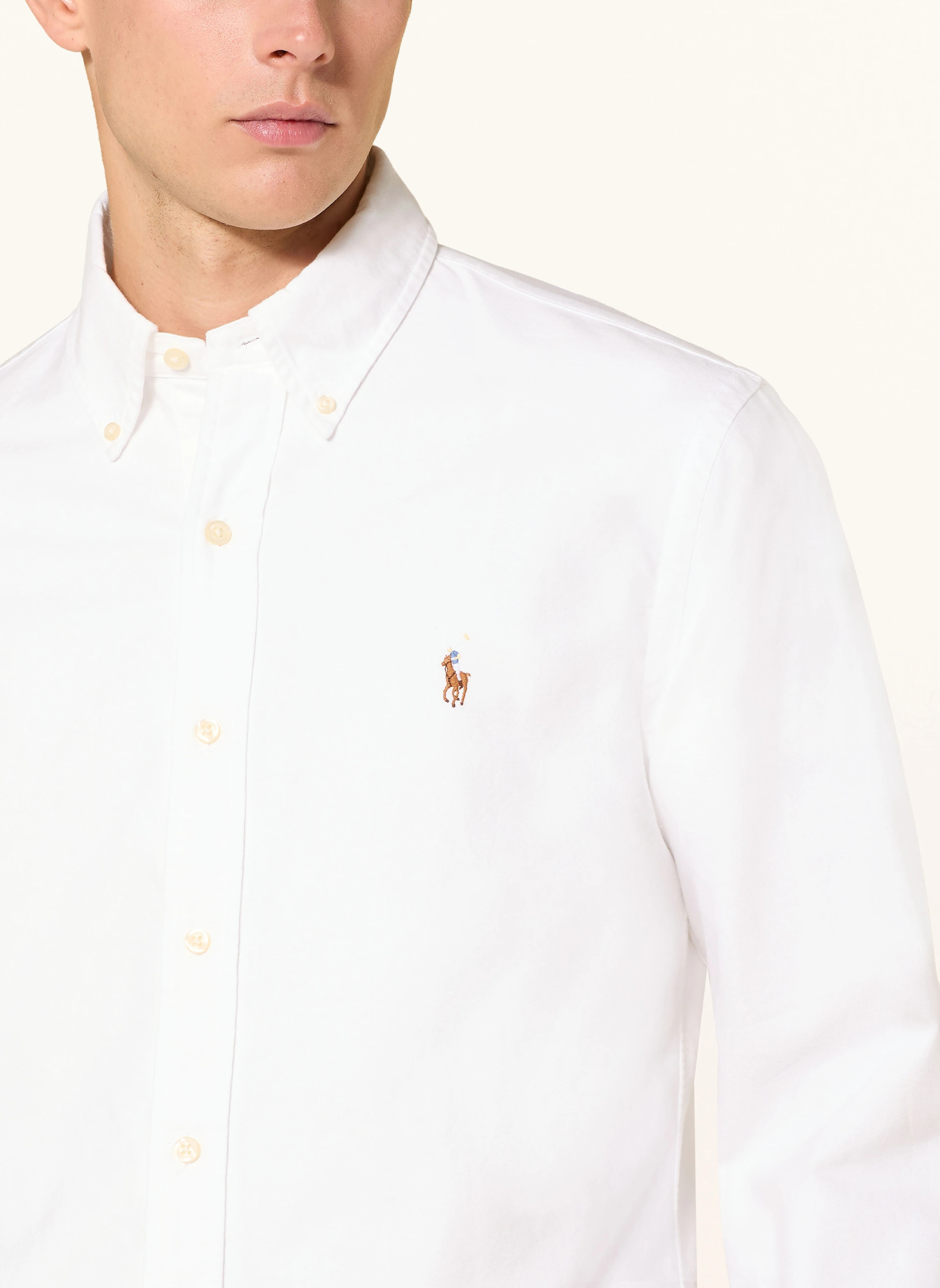 POLO RALPH LAUREN Hemd Custom Fit – WEISS