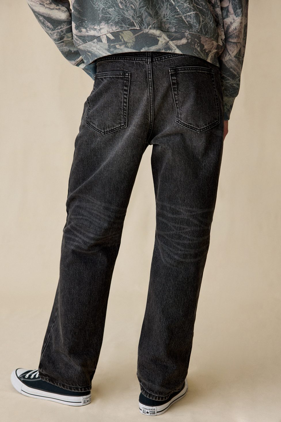BDG Relaxed Straight Premium Selvedge Jeans - Black