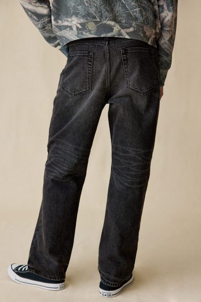 BDG Relaxed Straight Premium Selvedge Jeans - Black