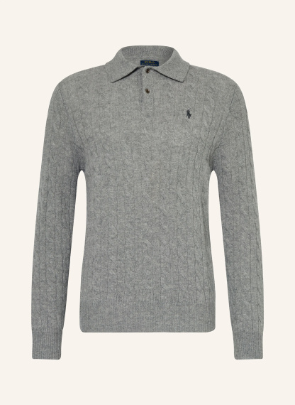 POLO RALPH LAUREN Strick-Poloshirt – GRAU