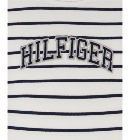Tommy Hilfiger Baby Boys' Striped French Terry T-Shirt and Shorts, 2-Piece Set - White