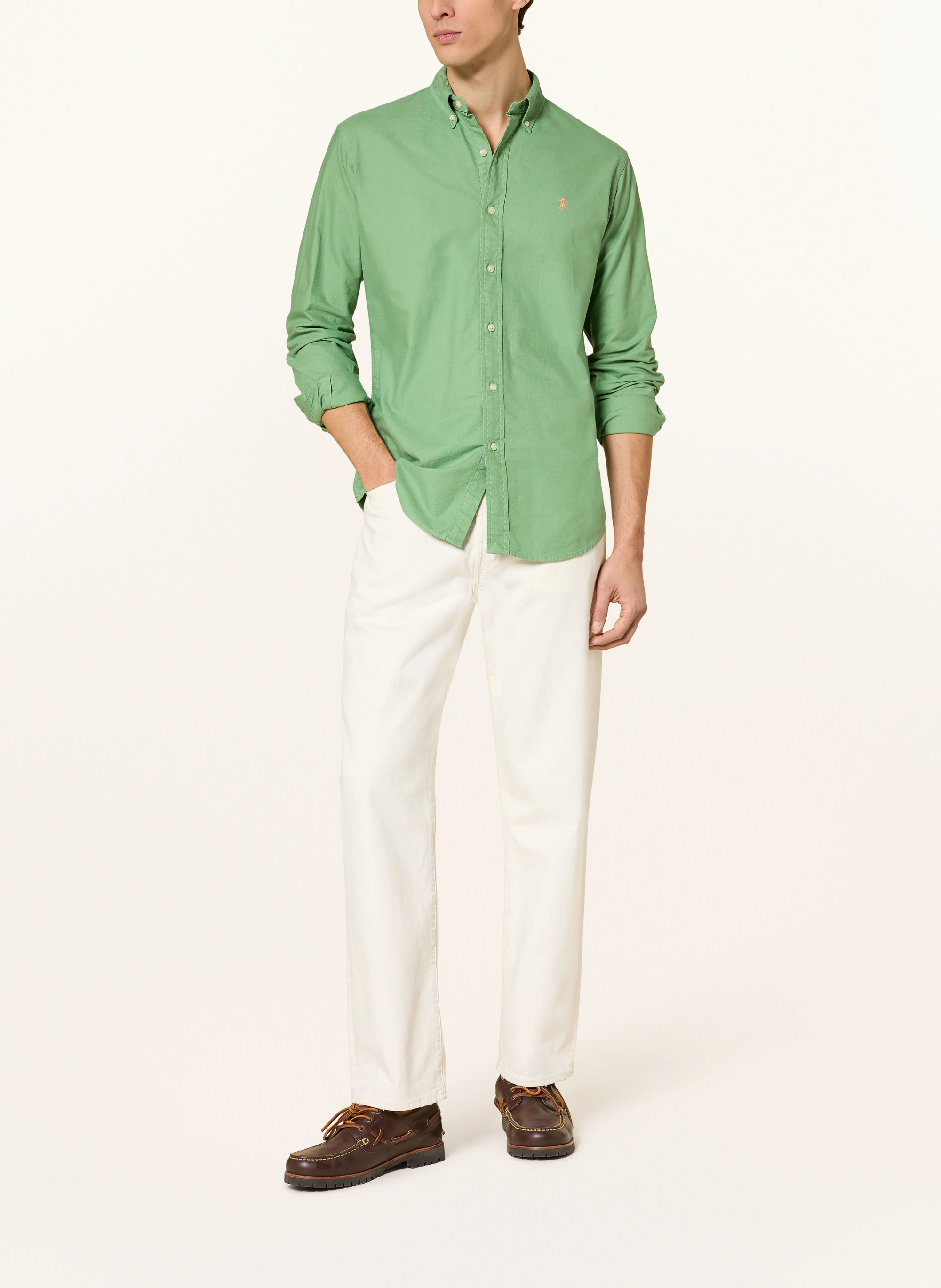 POLO RALPH LAUREN Oxfordhemd Custom Fit – HELLGRÜN
