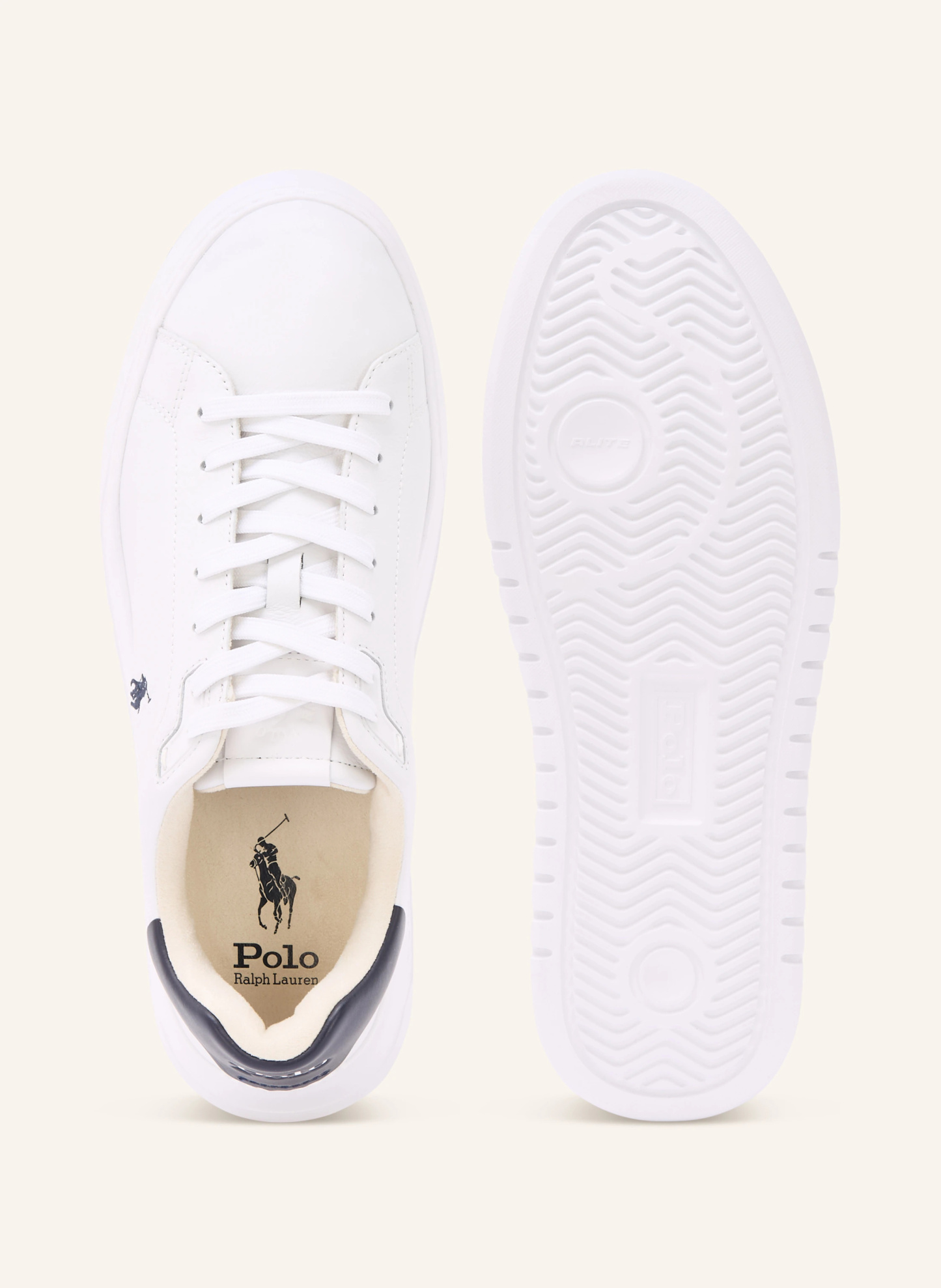 POLO RALPH LAUREN Sneaker – WEISS / DUNKELBLAU