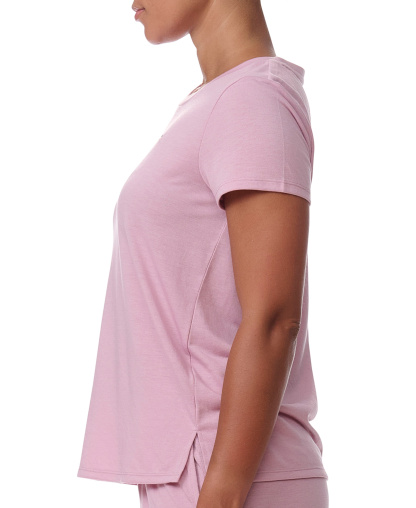 Tommy Hilfiger Women's Short-Sleeve Crewneck Sleep Tee - Breezy Orchid