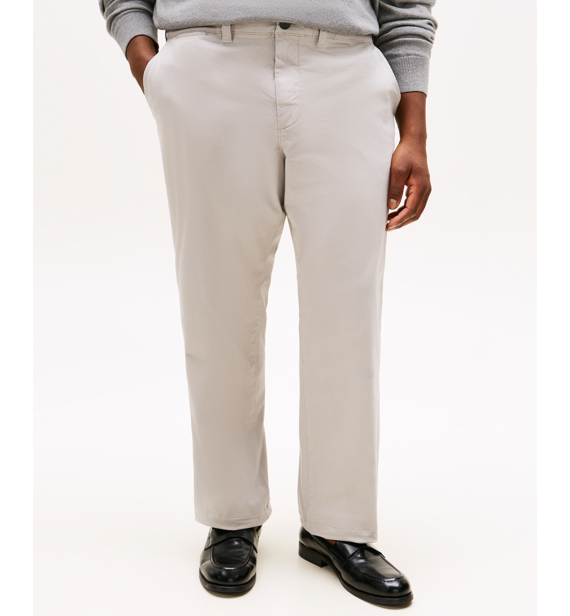 Tommy Hilfiger Men's Big & Tall TH Flex Stretch Custom-Fit Chino Pants - Drizzle