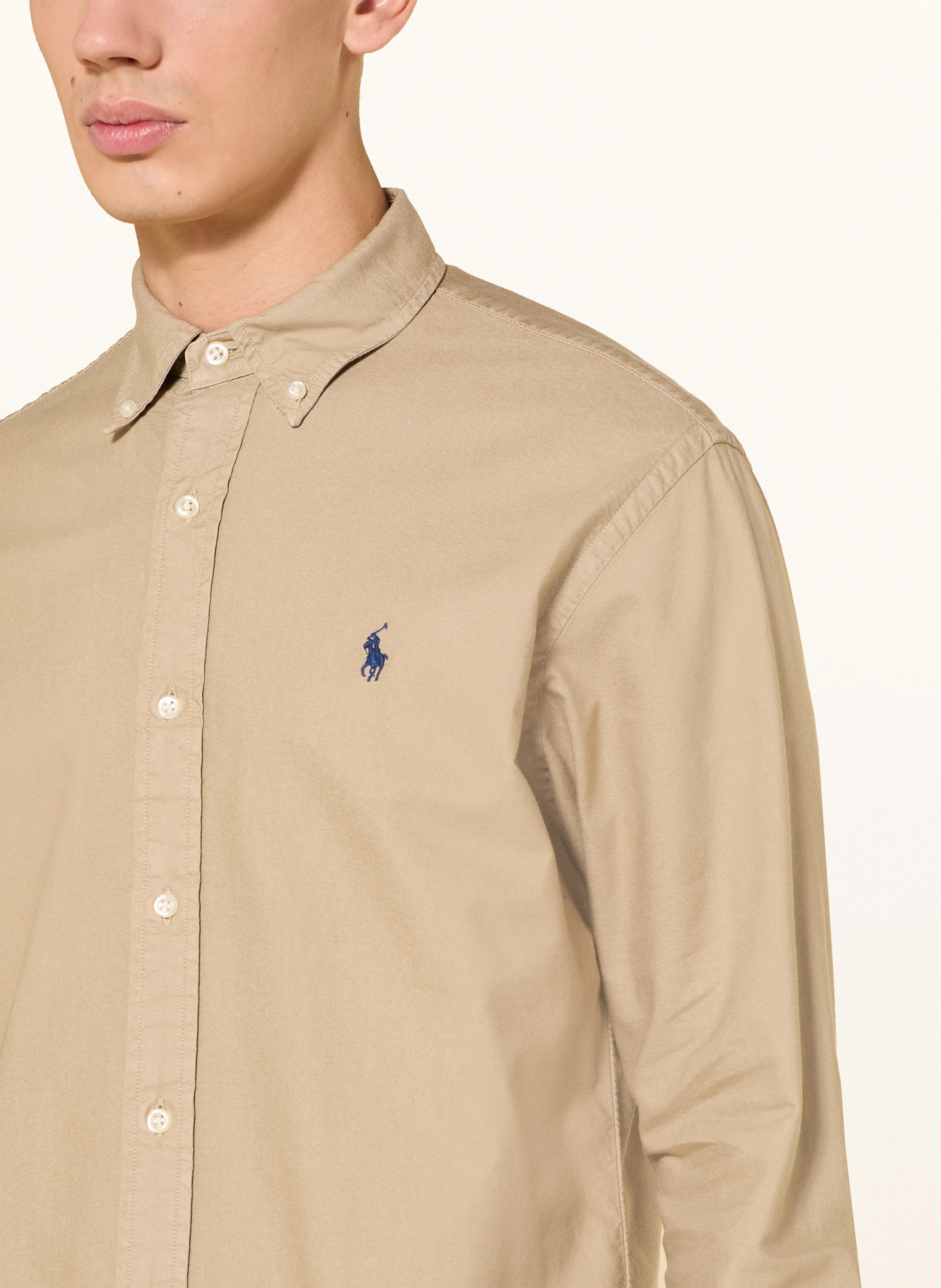 POLO RALPH LAUREN Oxfordhemd Custom Fit – BEIGE