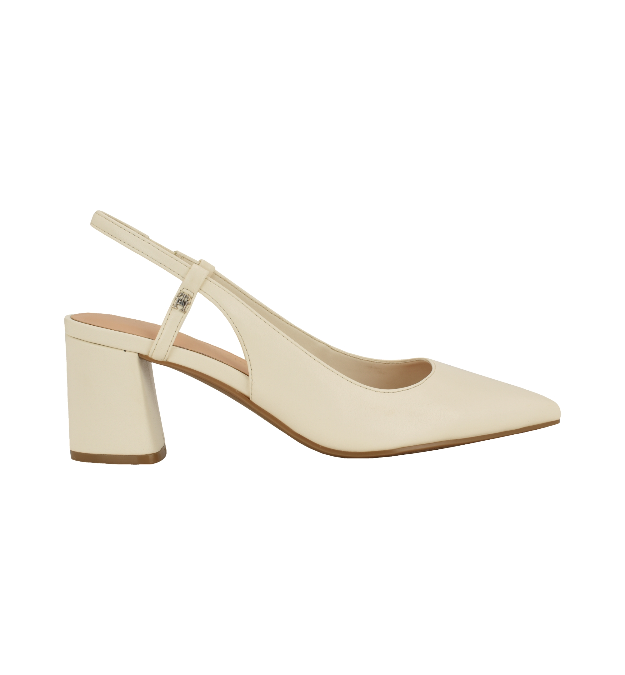 Tommy Hilfiger Women's Jezibee Block Heel Slingback Pumps - Ivory