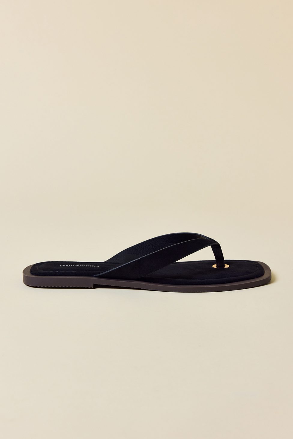 UO Sabrina Suede Thong Sandals - Black