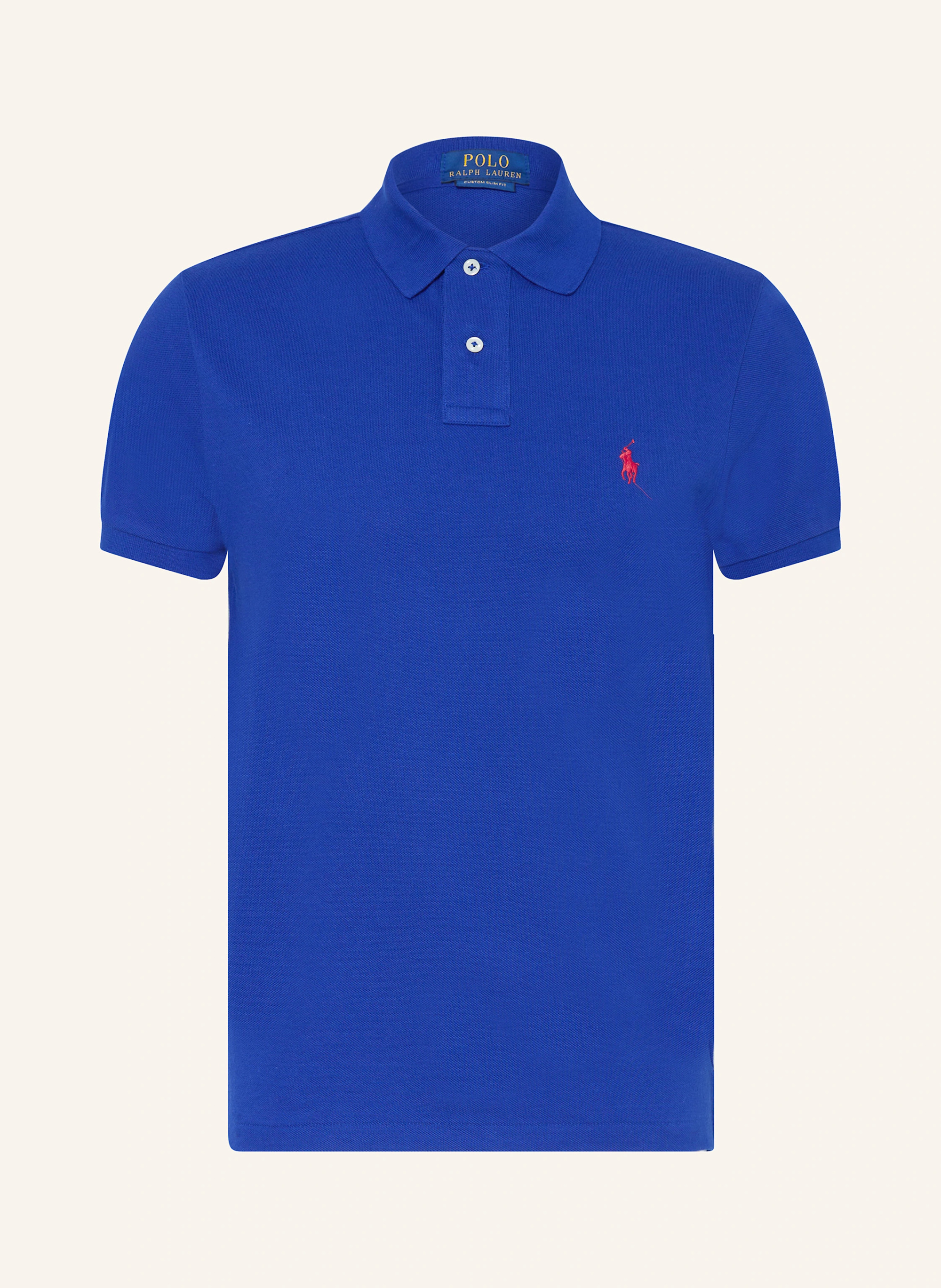 POLO RALPH LAUREN Piqué-Poloshirt Custom Slim Fit – BLAU