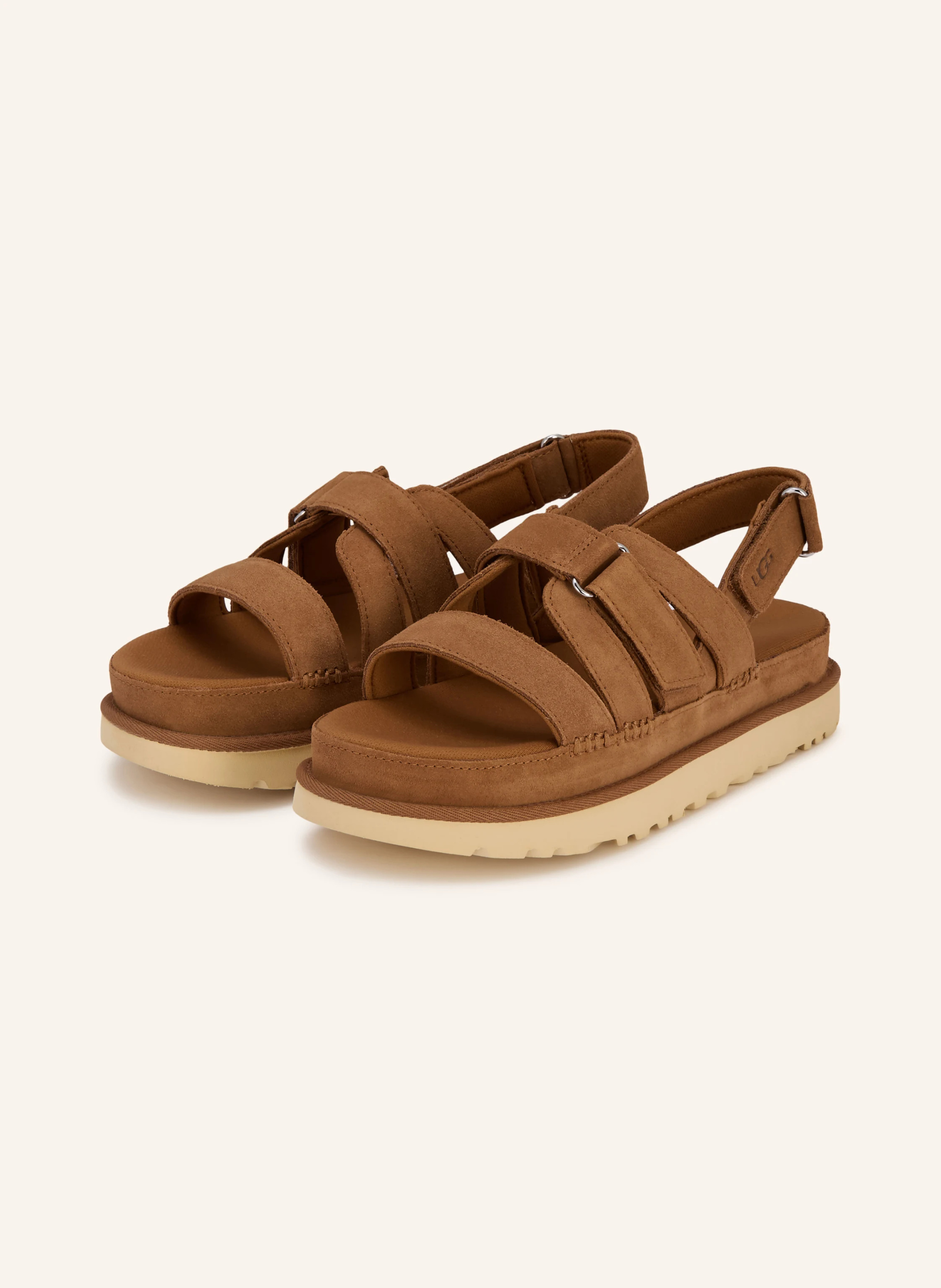 UGG Plateau-Sandalen GOLDENSTAR GLEAM – COGNAC