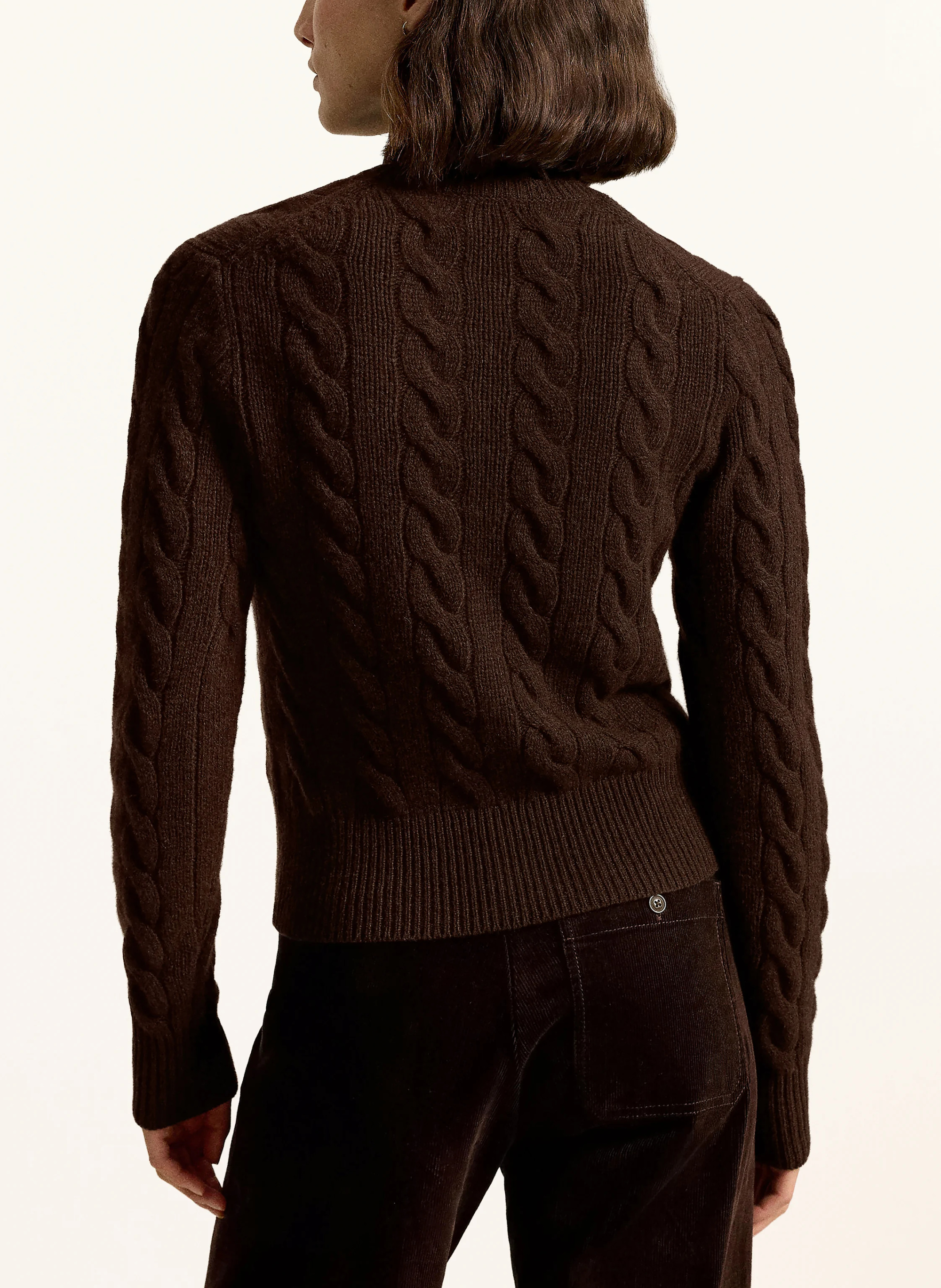 POLO RALPH LAUREN Strickjacke – DUNKELBRAUN