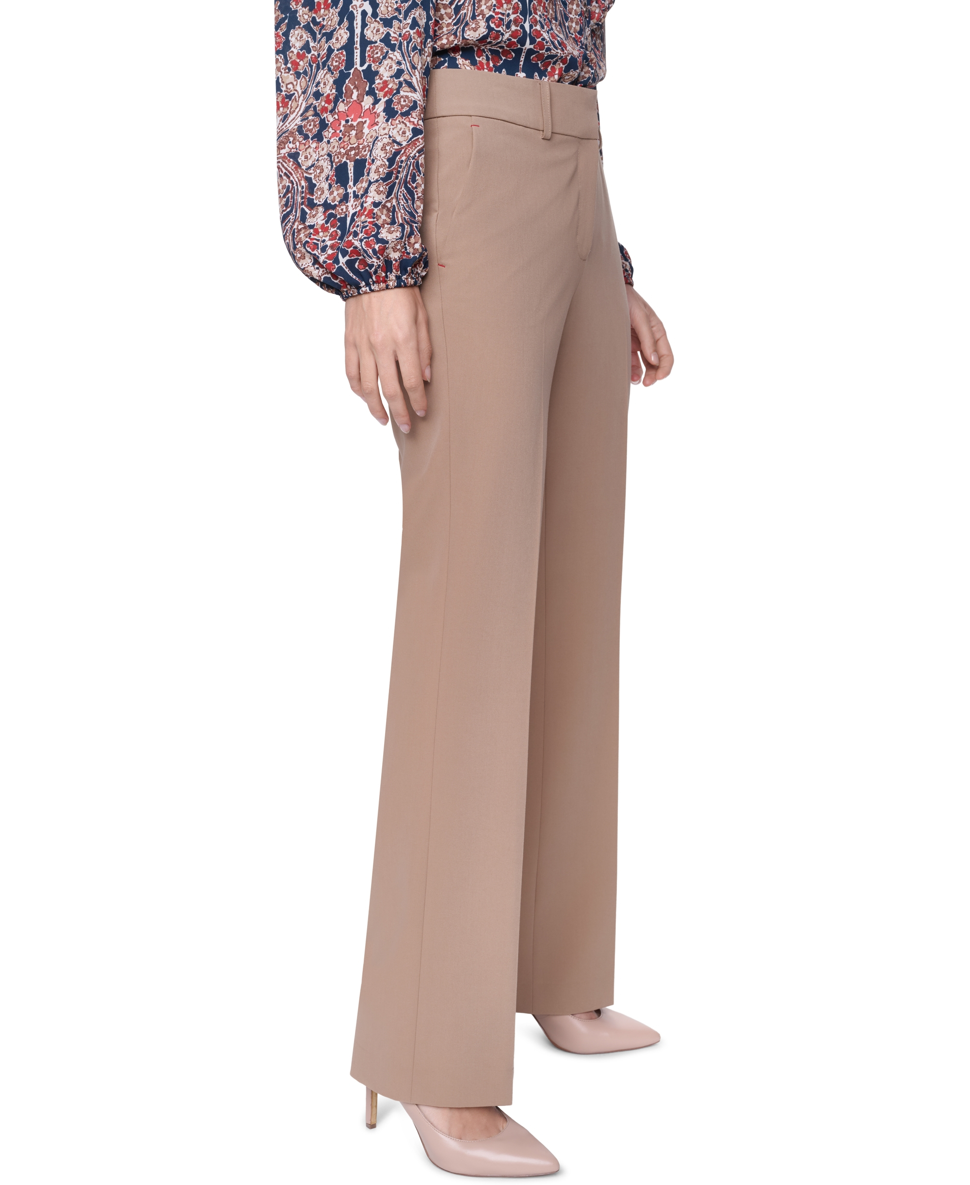 Tommy Hilfiger Women's Sutton Mid-Rise Bootcut Pants - Tigers Eye