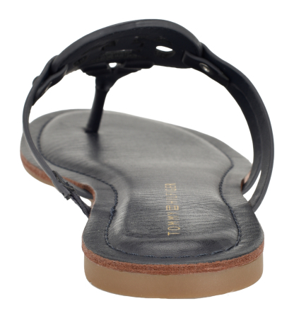 Tommy Hilfiger Women's Lerriz Logo Flat Thong Slide Sandals - Marine
