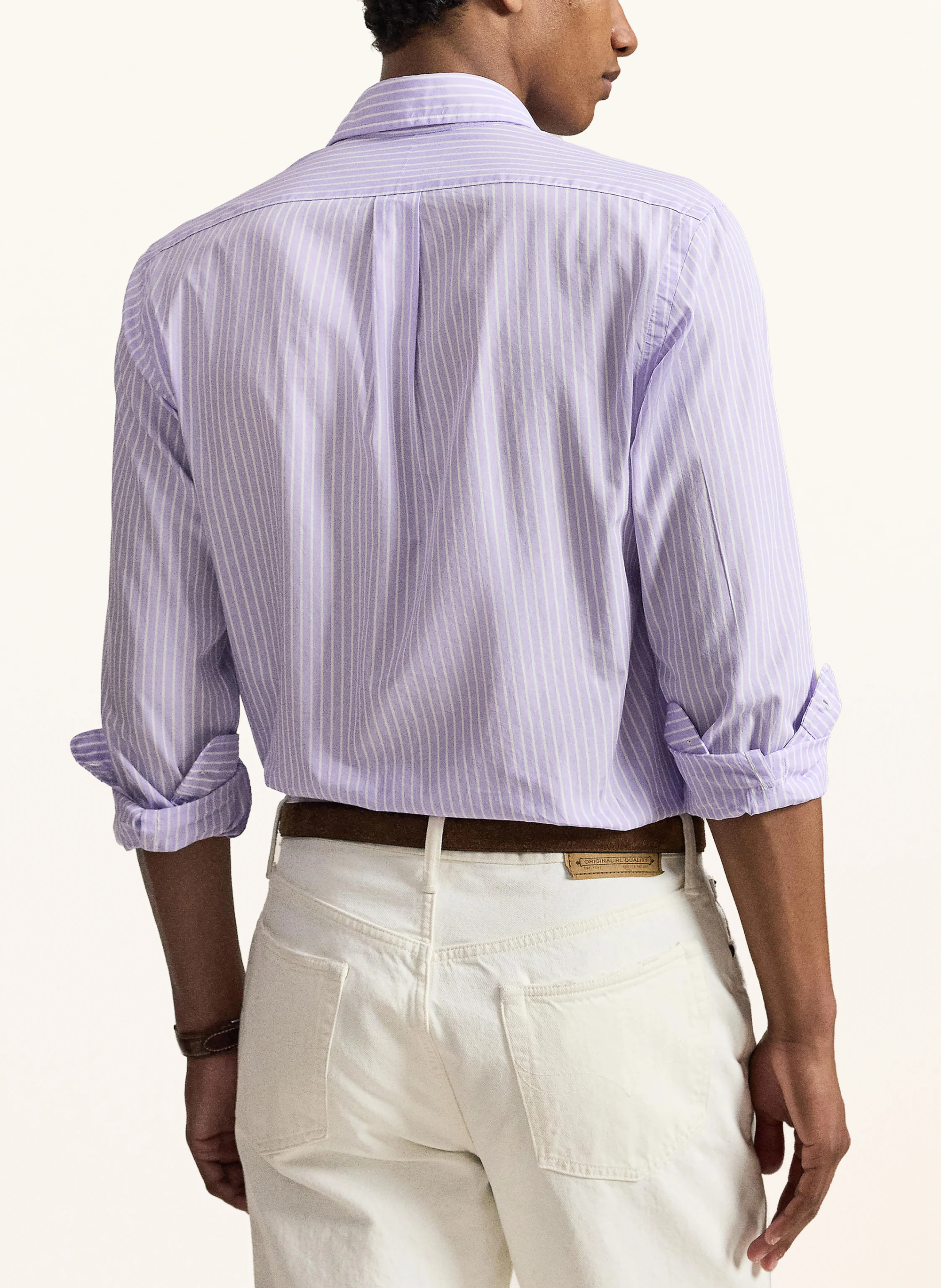POLO RALPH LAUREN Hemd Custom Fit – LILA / WEISS (1)