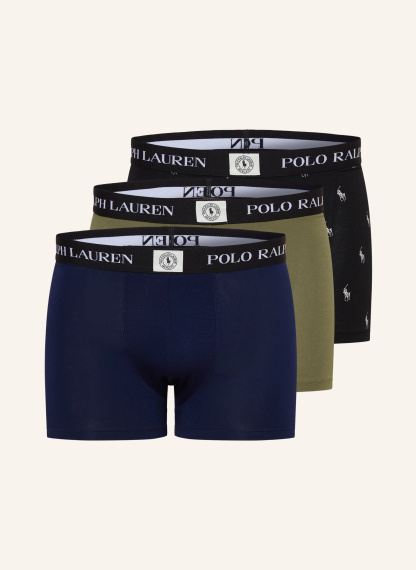 POLO RALPH LAUREN 3er-Pack Boxershorts – OLIV / DUNKELBLAU / SCHWARZ
