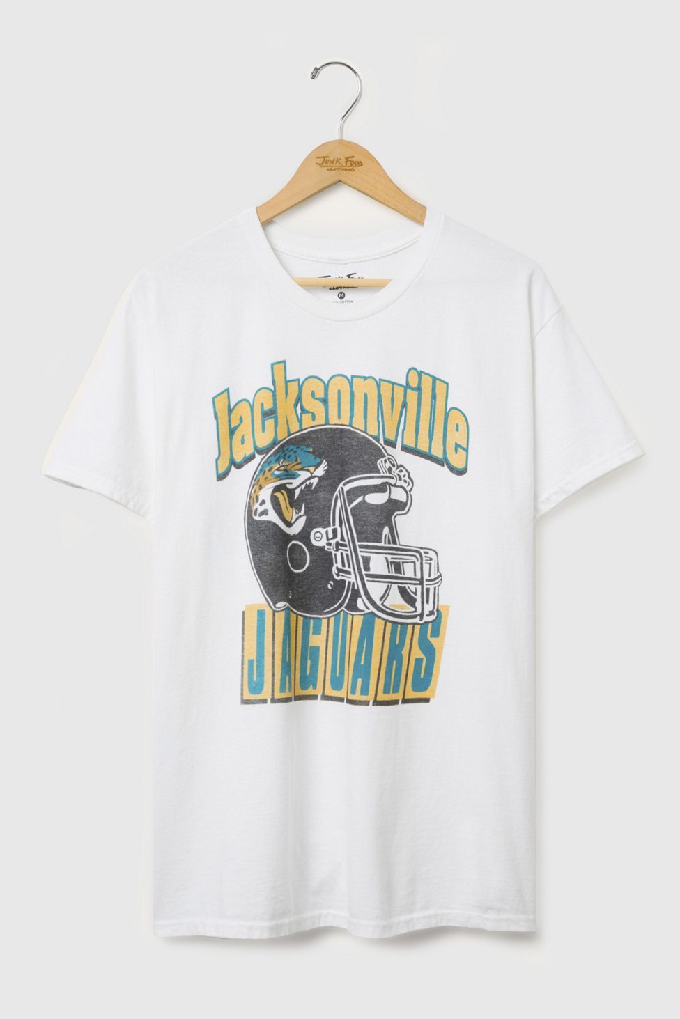 Junk Food NFL Throwback Helmet Flea Market Tee - Jacksonville Jaguars