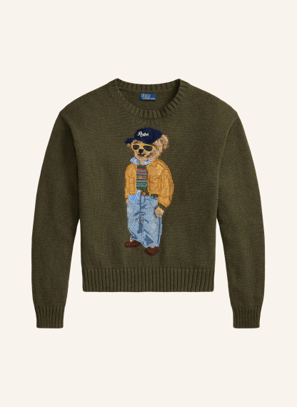 POLO RALPH LAUREN Pullover – OLIV / CAMEL / DUNKELBLAU
