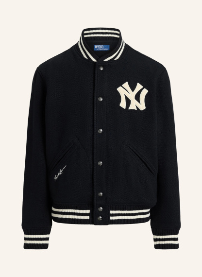 POLO RALPH LAUREN College-Jacke – SCHWARZ / WEISS