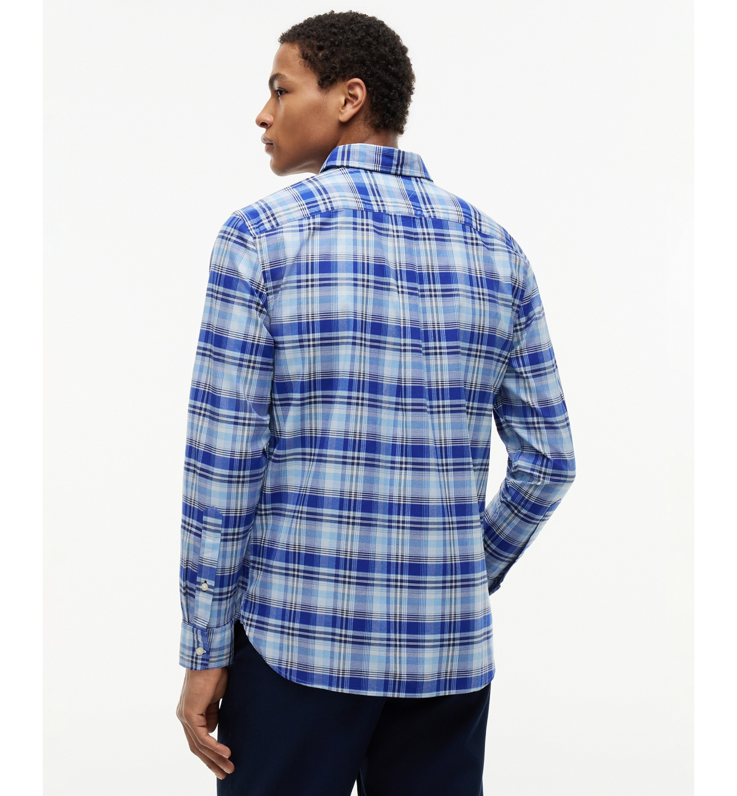 Tommy Hilfiger Men's Oxford Multi-Check Shirt - Wedge Blue / Check