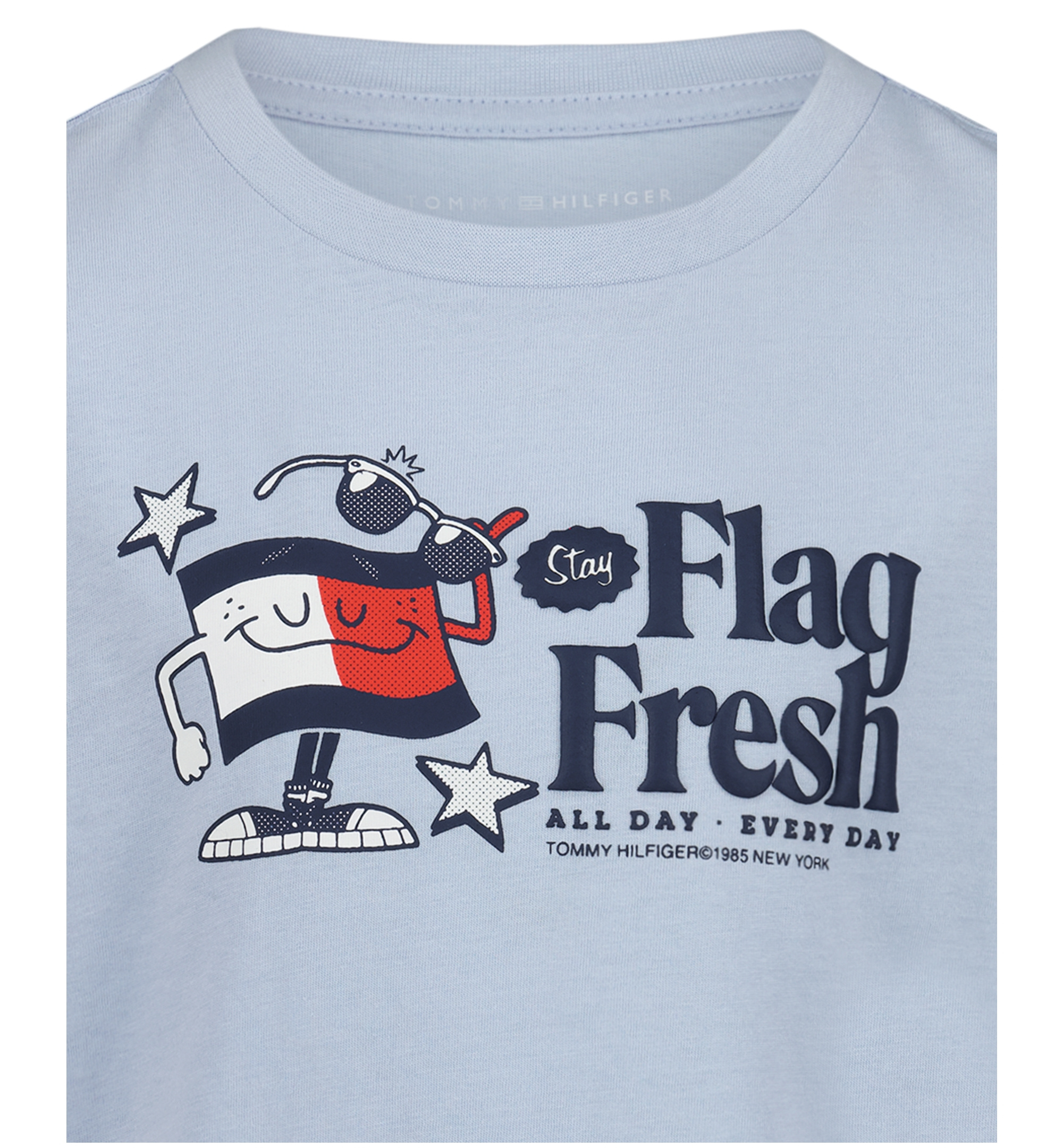 Tommy Hilfiger Boys' 2T-7 Flag Fresh Short-Sleeve T-Shirt - Blue