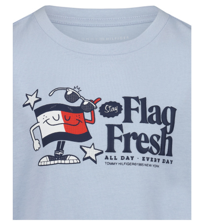 Tommy Hilfiger Boys' 2T-7 Flag Fresh Short-Sleeve T-Shirt - Blue