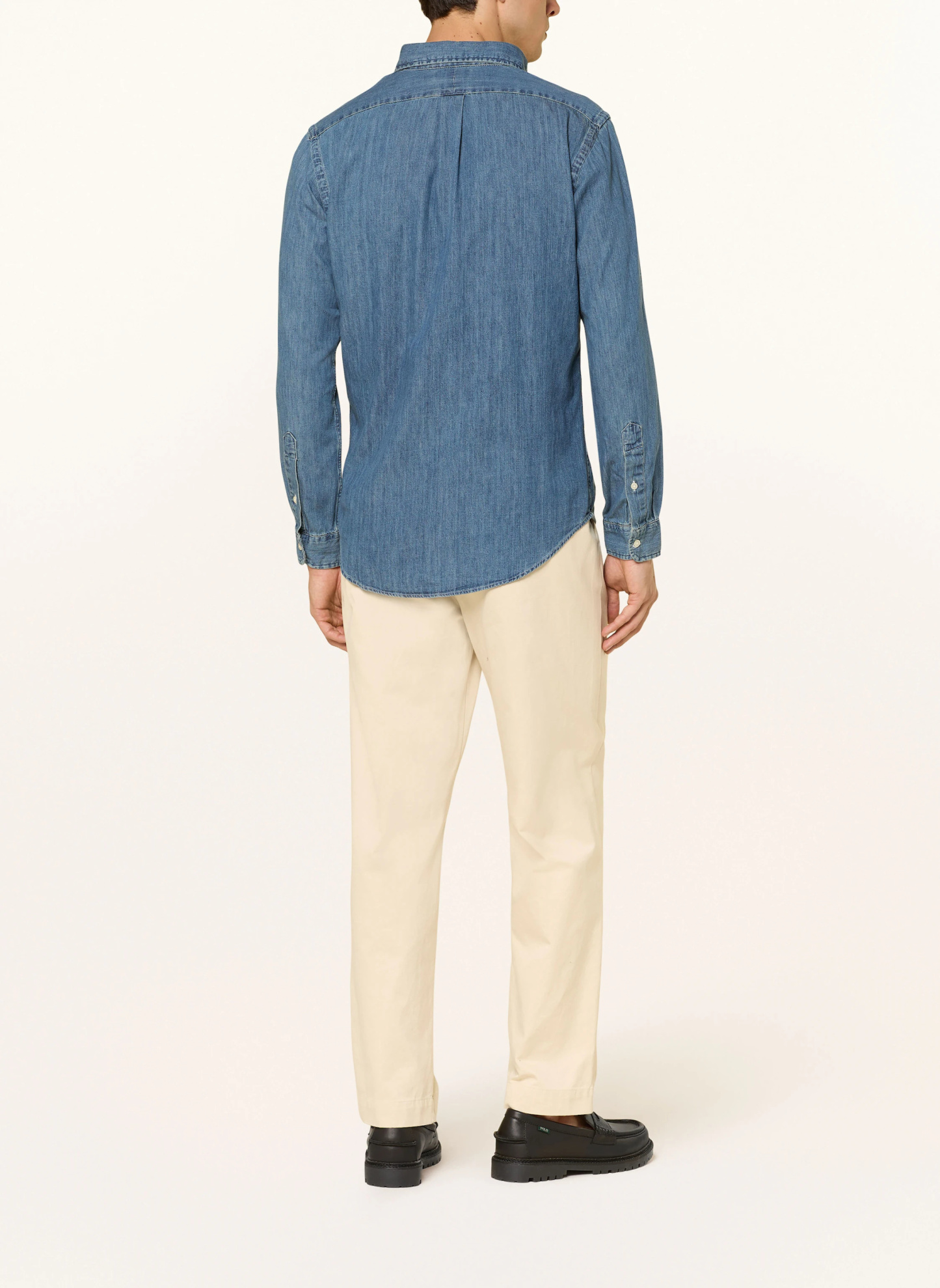 POLO RALPH LAUREN Jeanshemd Custom Fit – BLAU