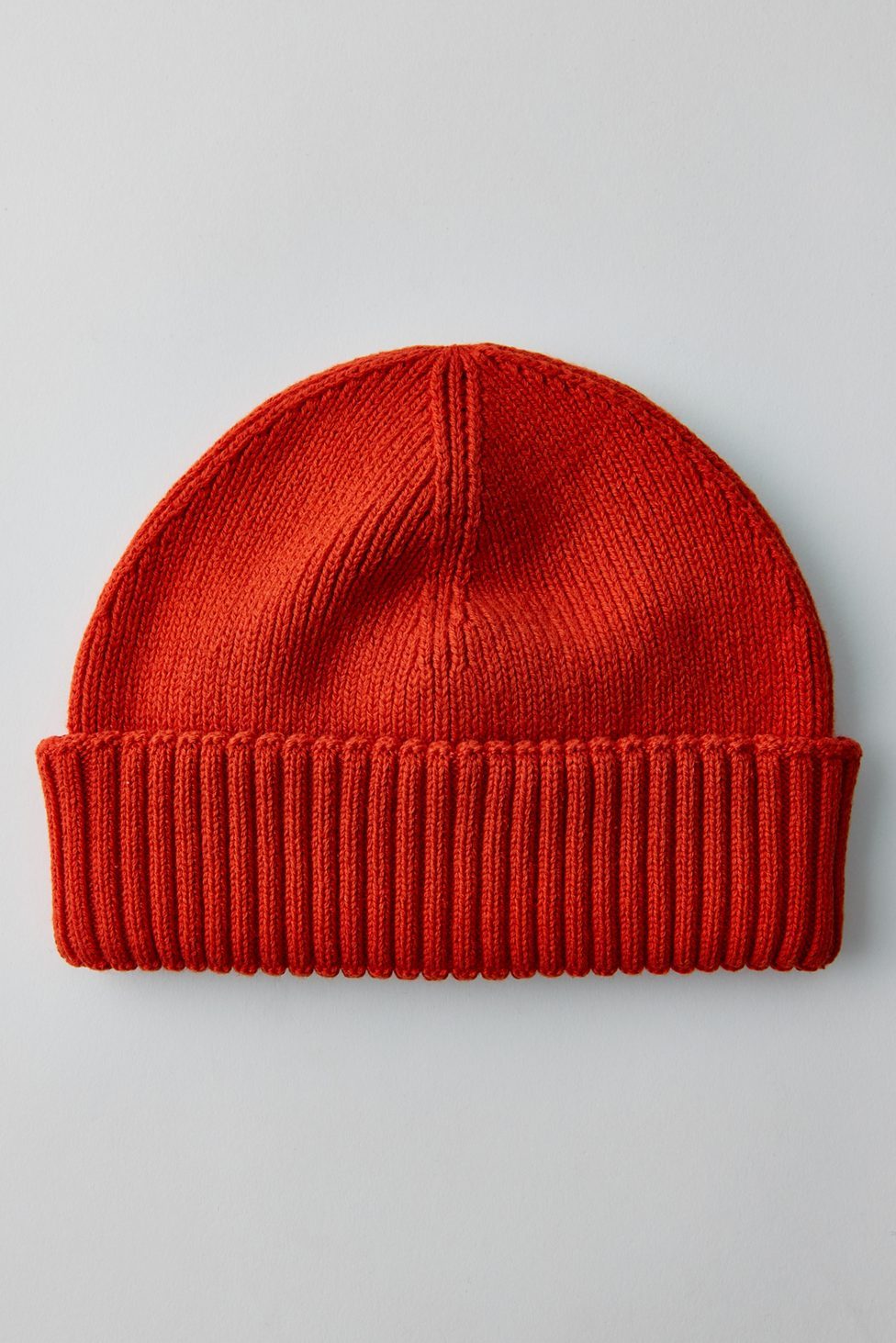 Clean Short Roll Beanie - Orange