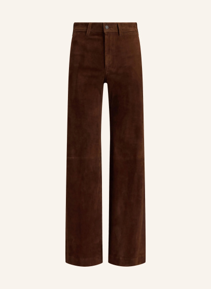 POLO RALPH LAUREN Lederhose – DUNKELBRAUN