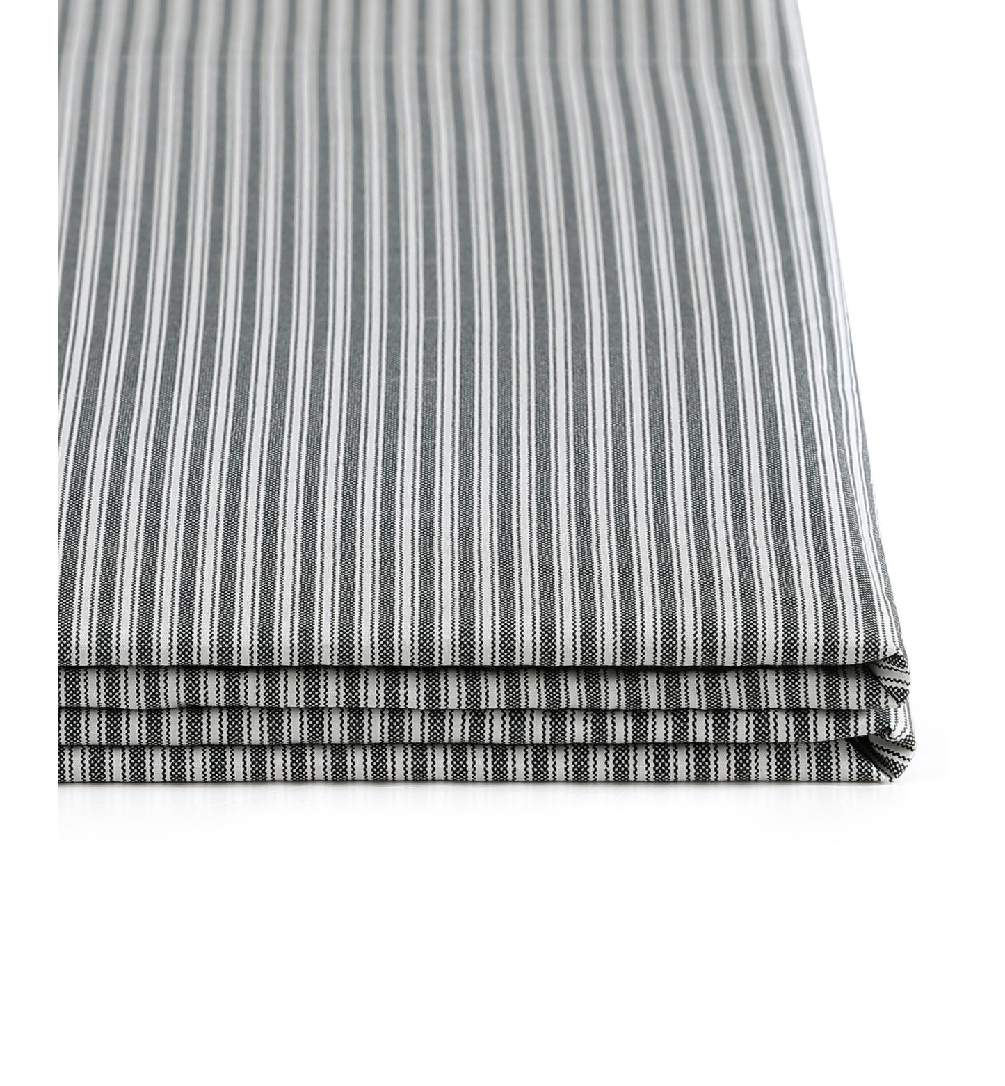 Tommy Hilfiger Printed 200-Thread Count Cotton Percale Sheet Set - Highland Ticking Stripe Navy