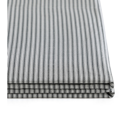 Tommy Hilfiger Printed 200-Thread Count Cotton Percale Sheet Set - Highland Ticking Stripe Navy