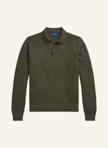 POLO RALPH LAUREN Strick-Poloshirt – OLIV