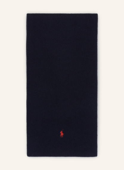 POLO RALPH LAUREN Schal aus Merinowolle – DUNKELBLAU