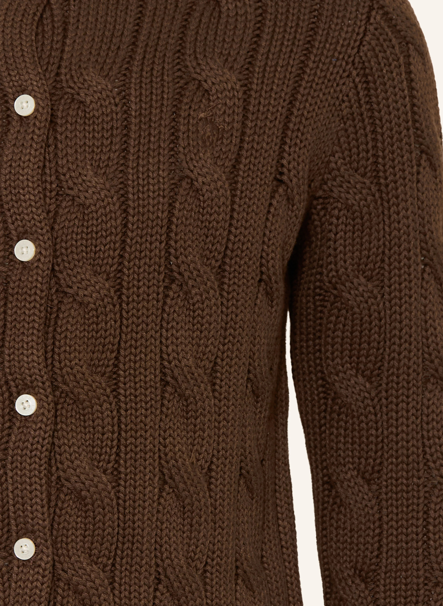 POLO RALPH LAUREN Strickjacke – BRAUN