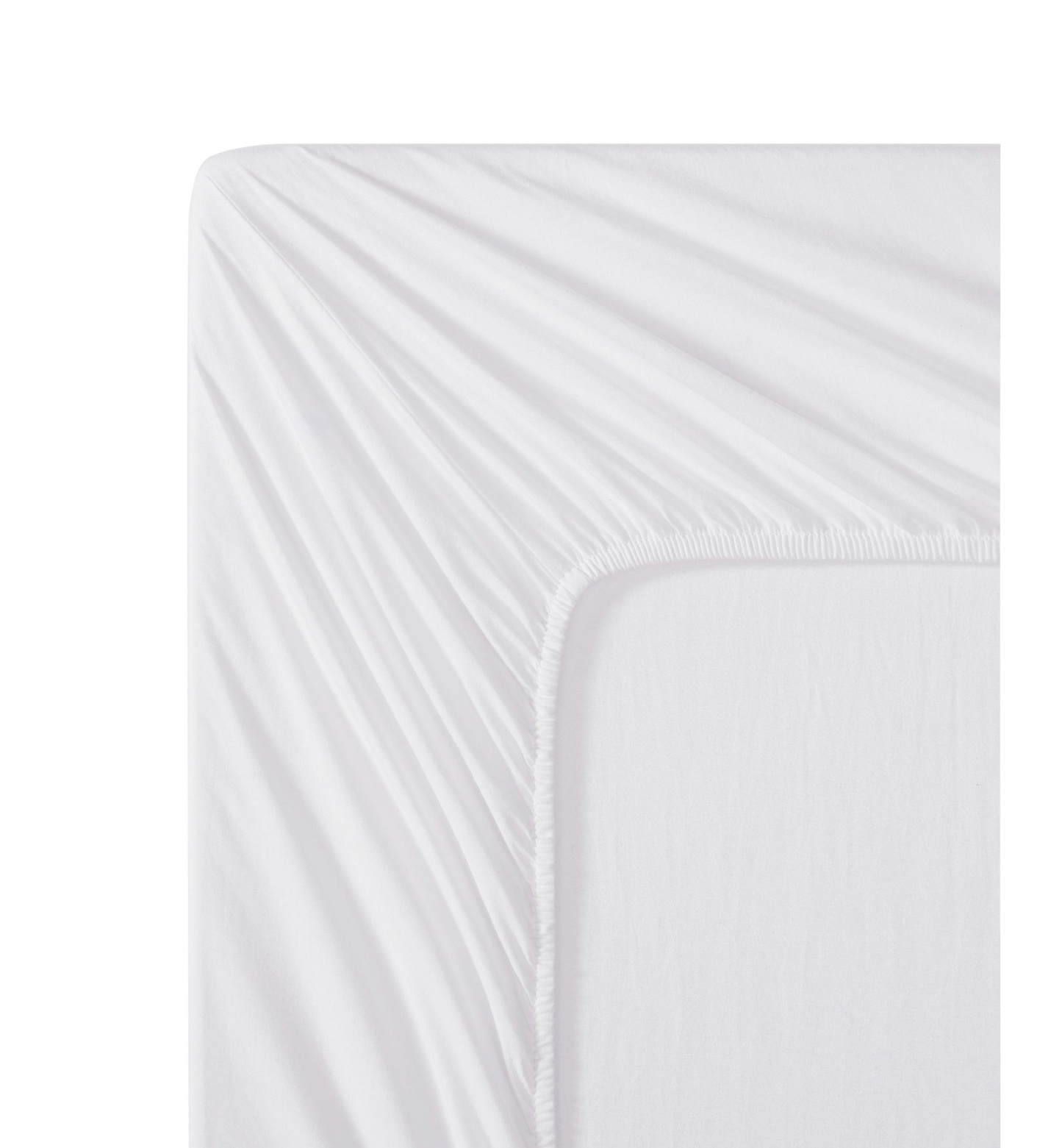 Tommy Hilfiger Essentials Solid Cotton Percale Fitted Sheets - White