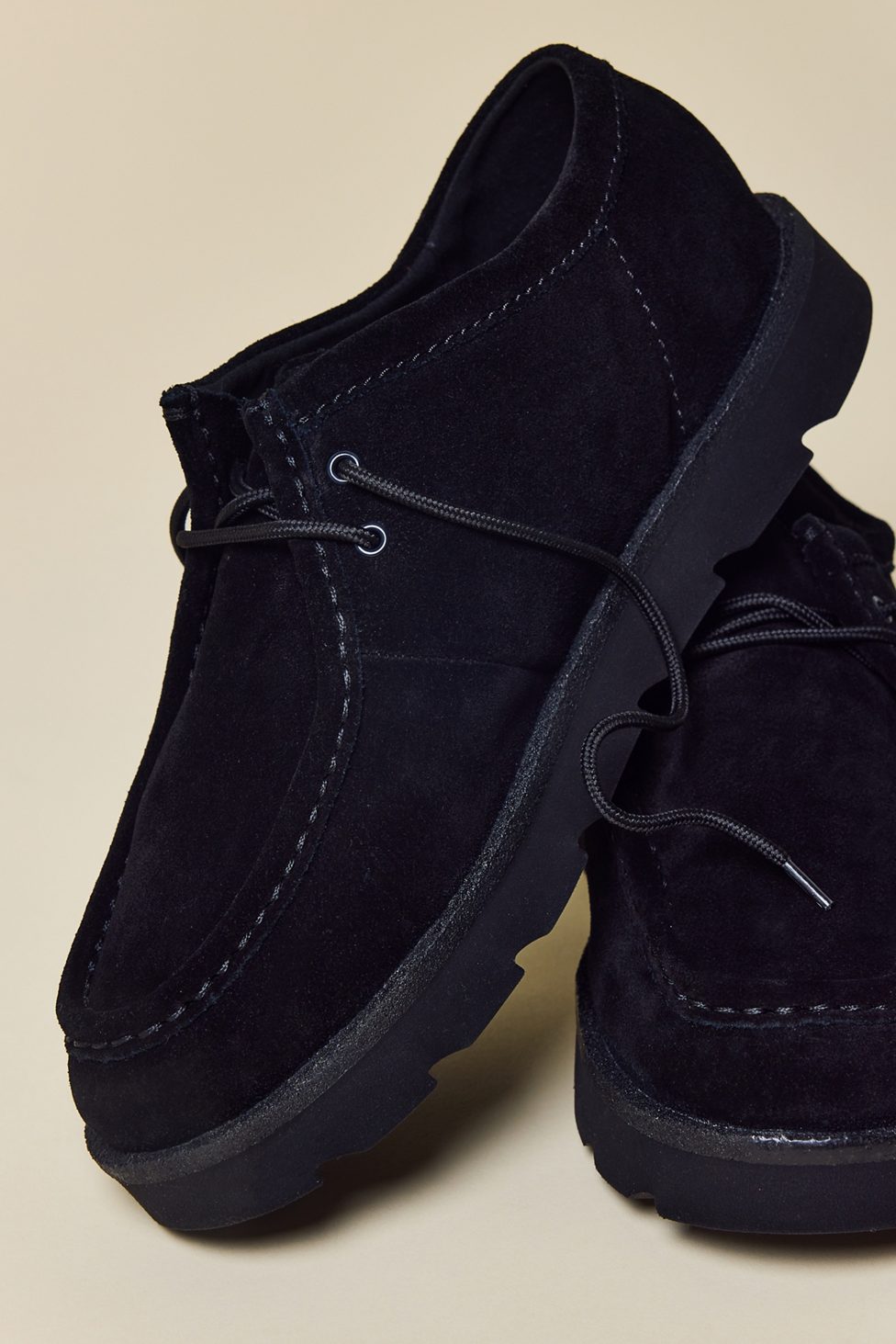 Clarks Men's Meare Walla Suede Shoes - Black Suede