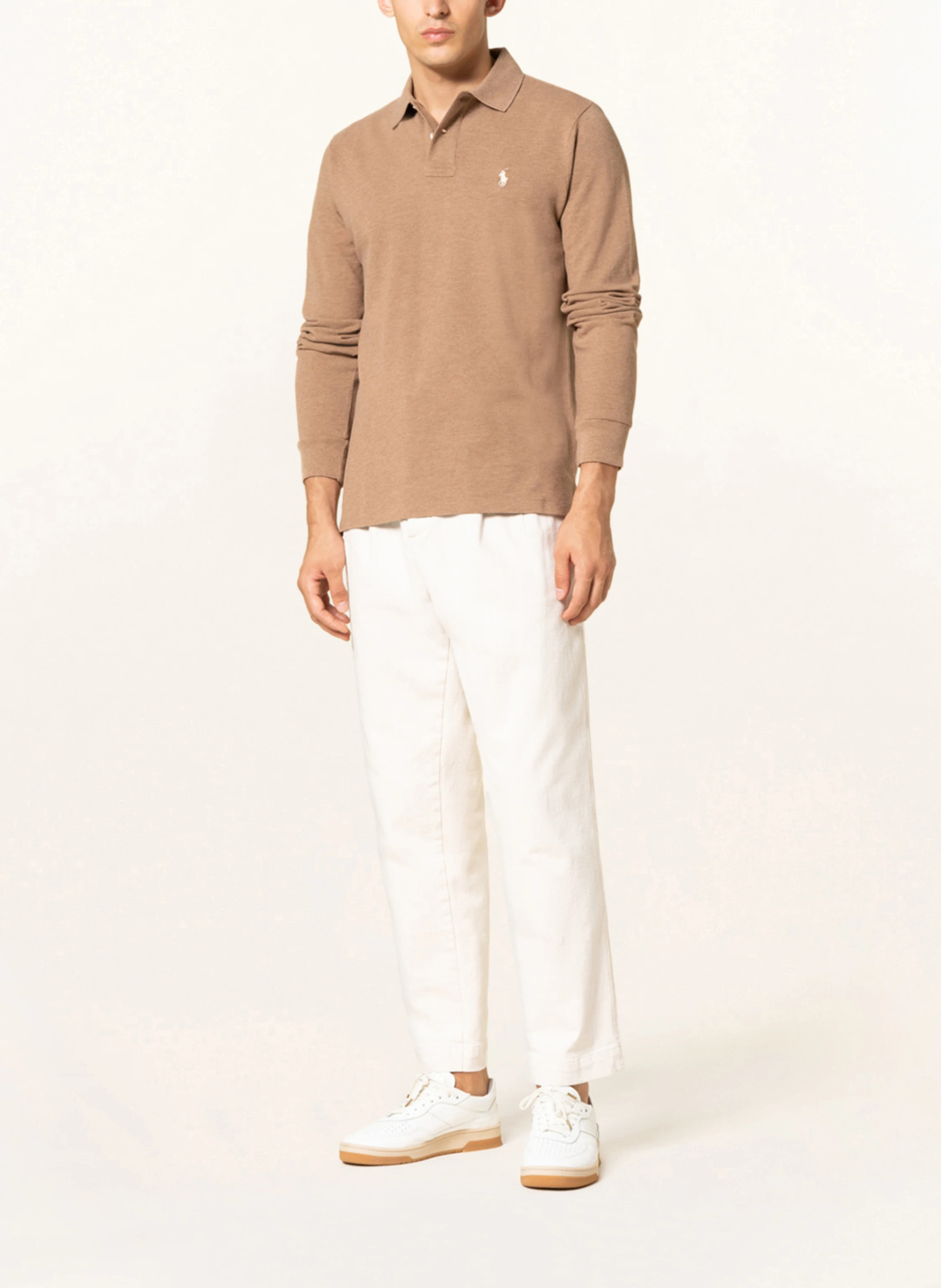 POLO RALPH LAUREN Piqué-Poloshirt Custom Slim Fit – HELLBRAUN