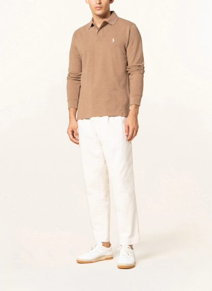 POLO RALPH LAUREN Piqué-Poloshirt Custom Slim Fit – HELLBRAUN