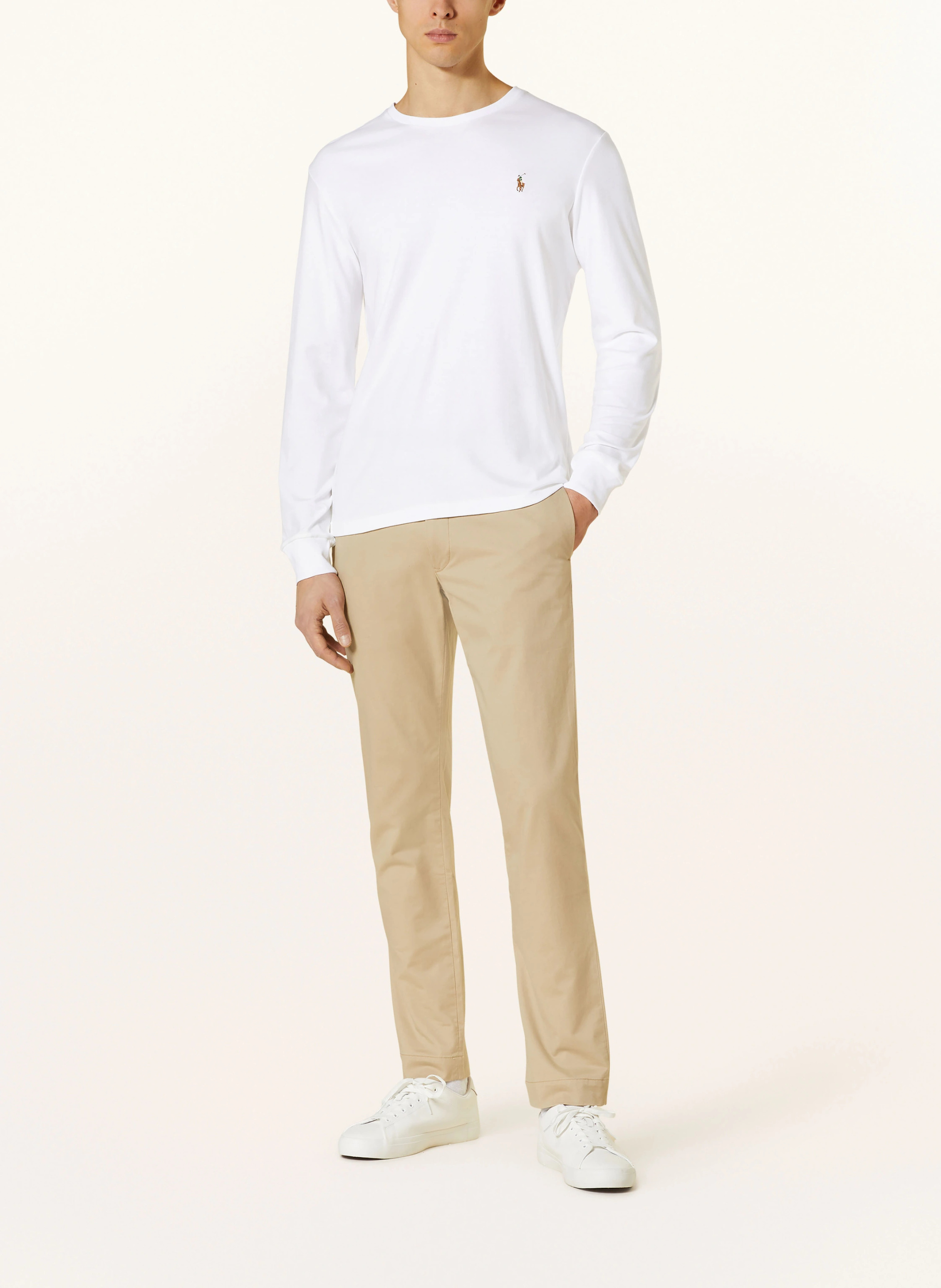 POLO RALPH LAUREN Longsleeve – WEISS