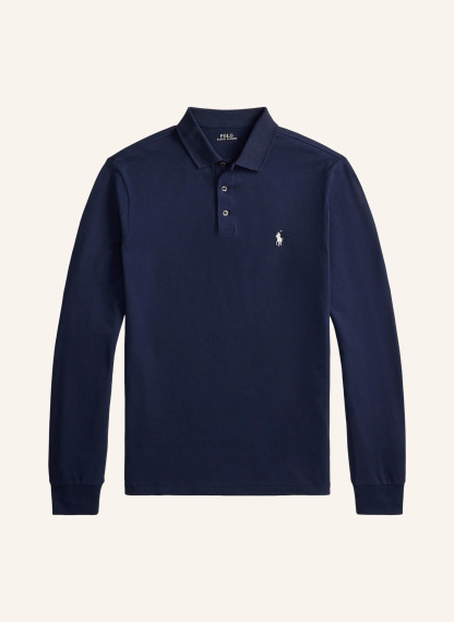POLO RALPH LAUREN Strick-Poloshirt – DUNKELBLAU