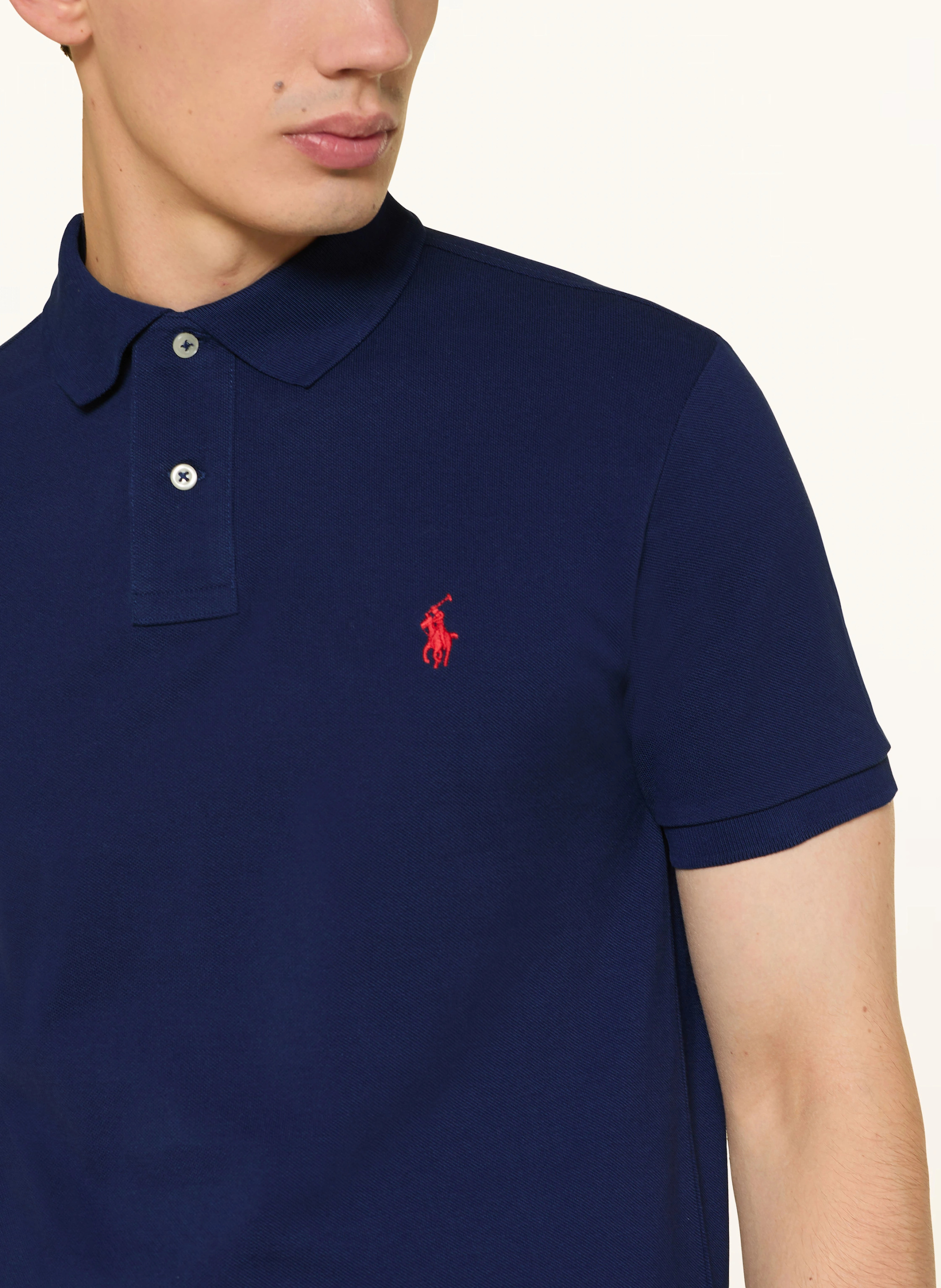 POLO RALPH LAUREN Piqué-Poloshirt Slim Fit – DUNKELBLAU (2)
