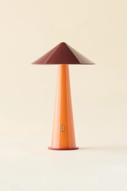 Tipsy Ombré Portable LED Table Lamp - Rustic Red/Orange