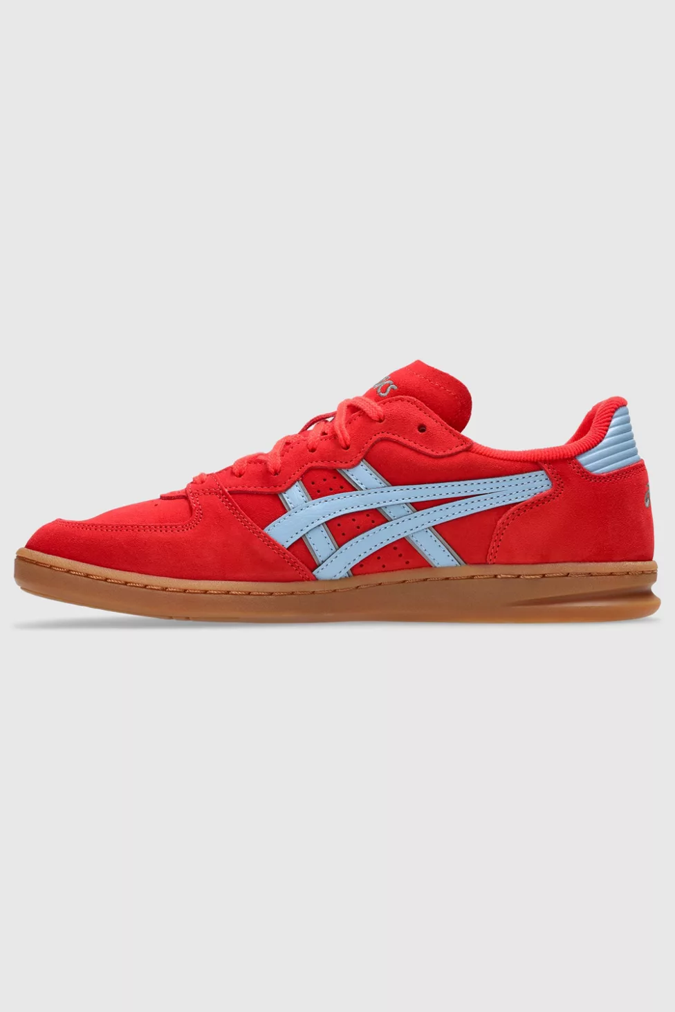 ASICS Skyhand OG Suede Sportstyle Sneakers - Electric Red/Harbor Blue