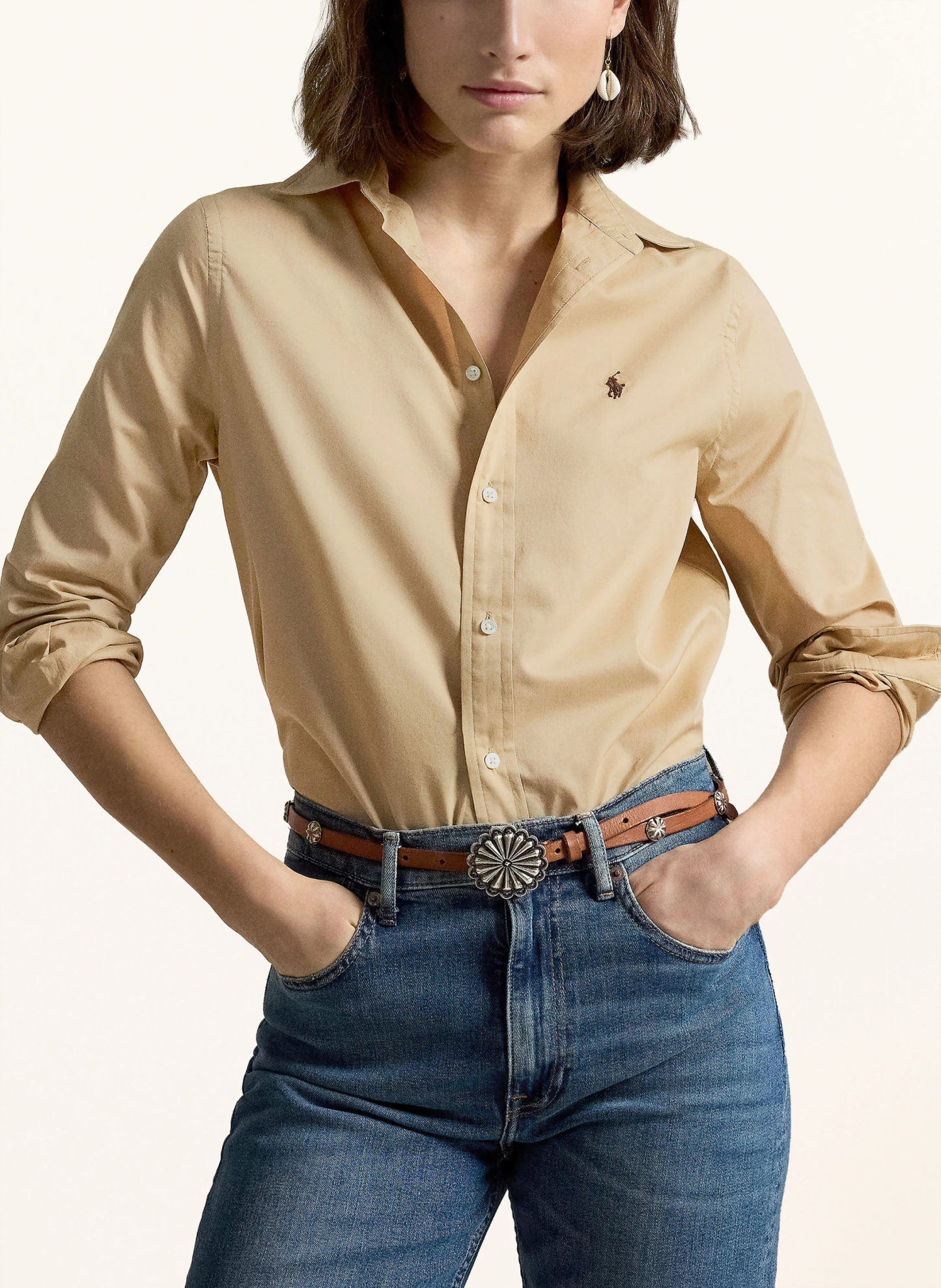 POLO RALPH LAUREN Hemdbluse – BEIGE