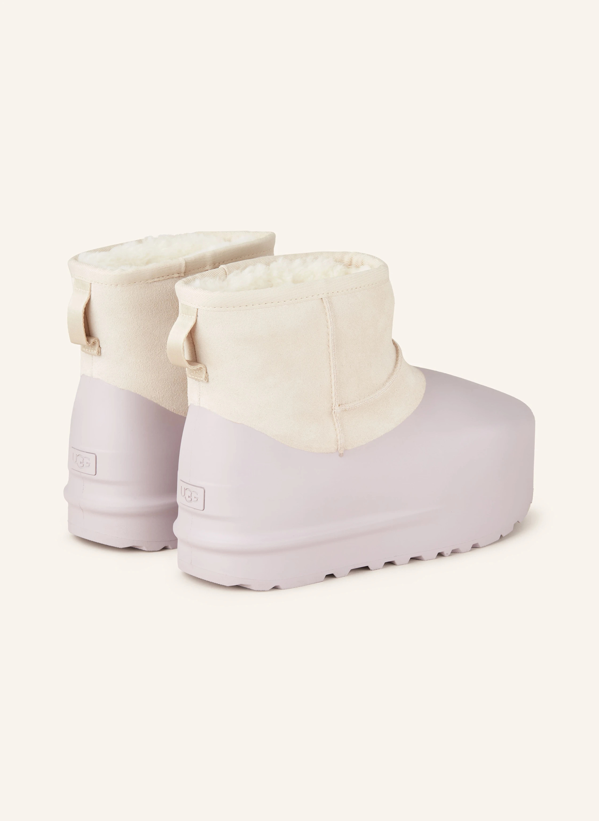 UGG Boots CLASSIC MINI PUMPED – HELLLILA / CREME