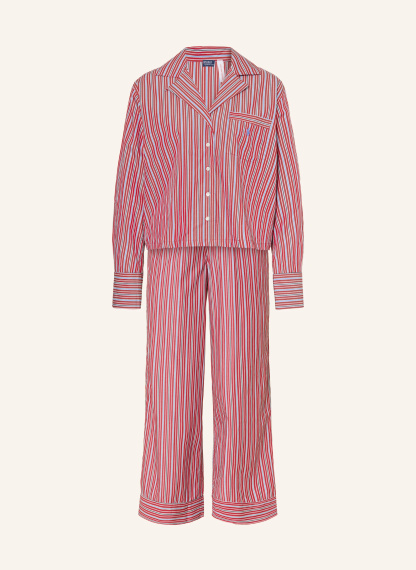 POLO RALPH LAUREN Schlafanzug – DUNKELROT / WEISS / SCHWARZ