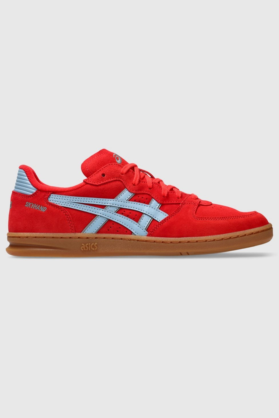 ASICS Skyhand OG Suede Sportstyle Sneakers - Electric Red/Harbor Blue